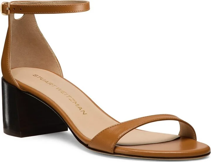 Nudist Block Heel Sandal