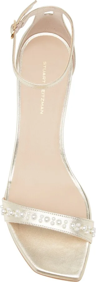 Nudist Curve Faux Pearl Demi Curve Wedge Sandal - Image 5