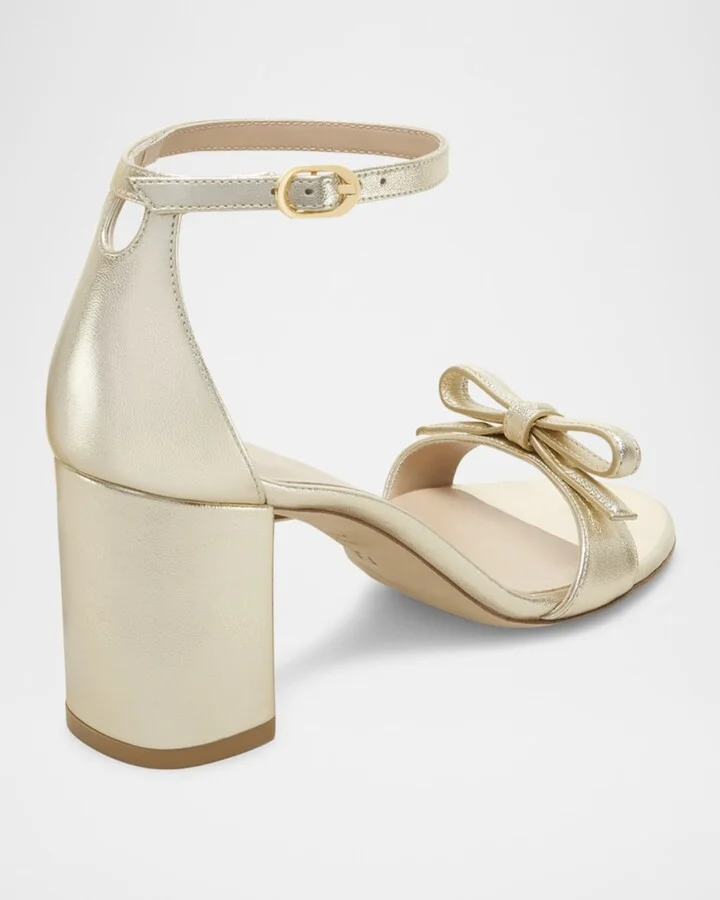Nudist Felicity Metallic Ankle-Strap Sandals - Image 2
