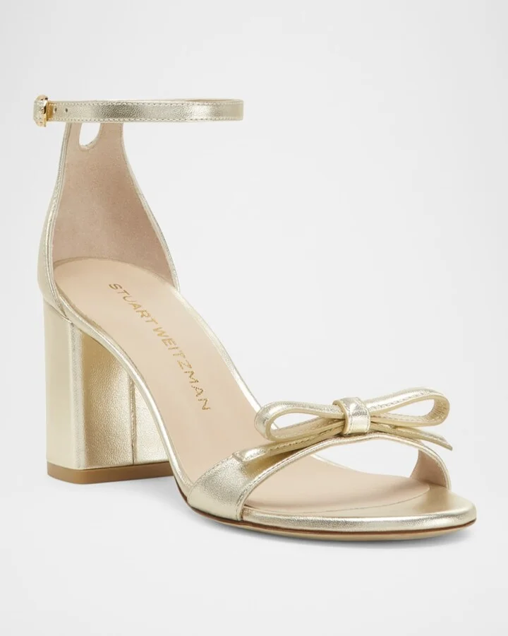 Nudist Felicity Metallic Ankle-Strap Sandals - Image 3