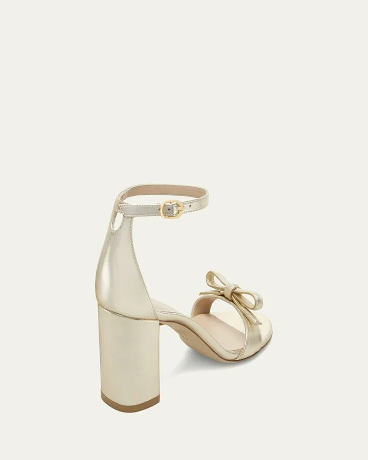 Nudist Felicity Metallic Ankle-Strap Sandals - Image 2