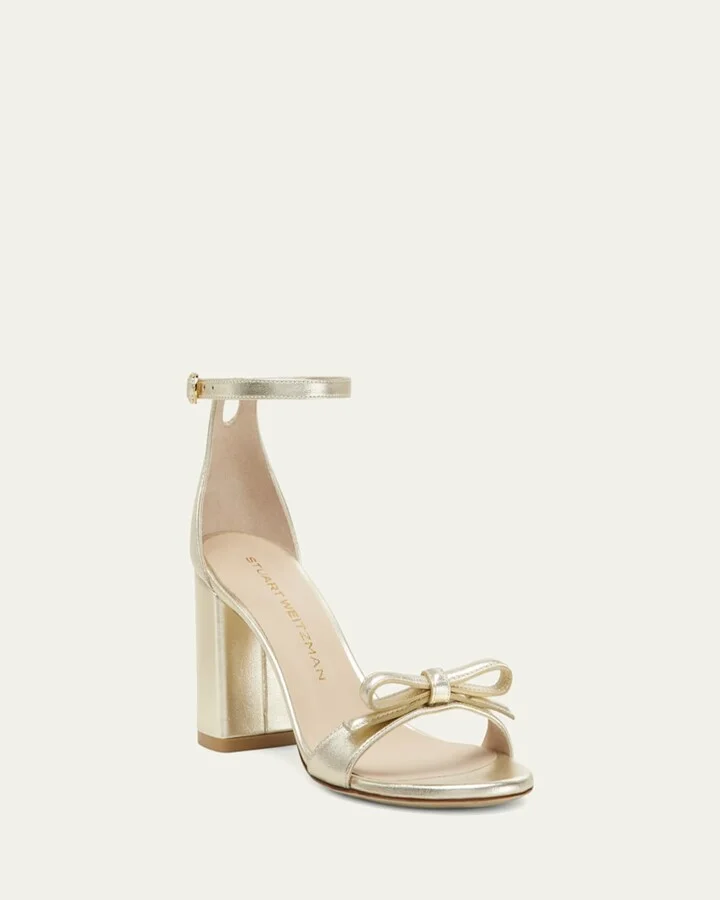 Nudist Felicity Metallic Ankle-Strap Sandals - Image 3