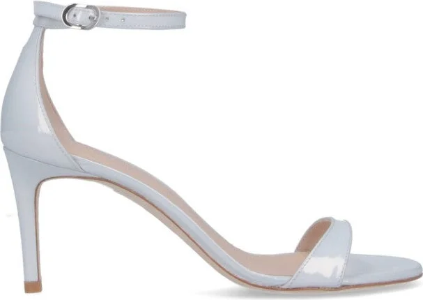 Nudist Ii 75" Slingback Sandals - Silver