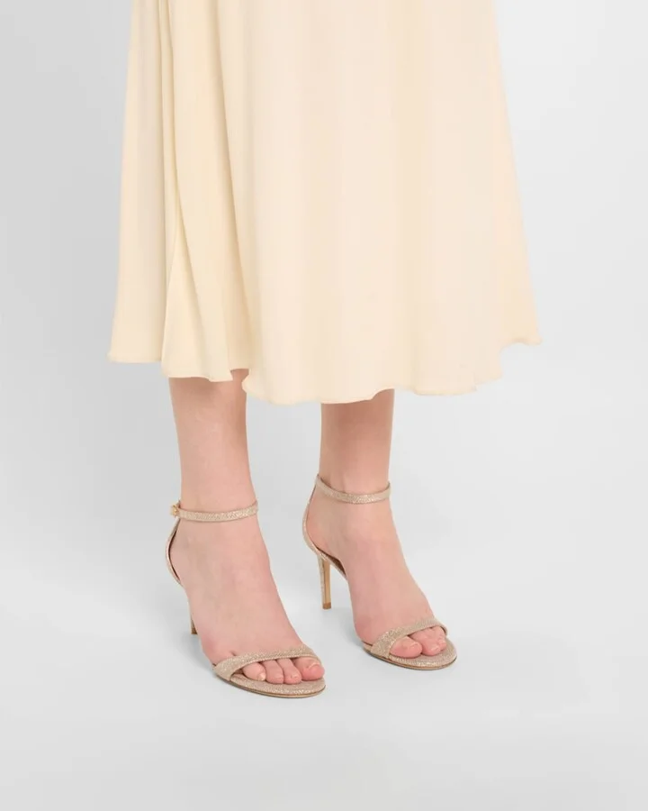 Nudist II Metallic Ankle-Strap Sandals - Image 4