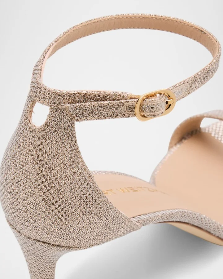 Nudist II Metallic Ankle-Strap Sandals - Image 5