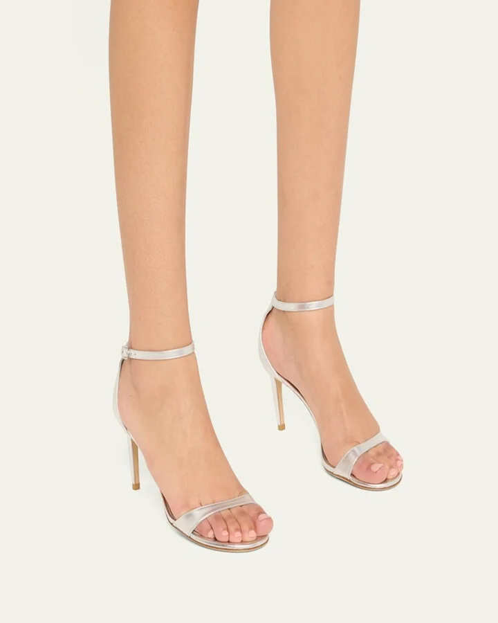 Nudist II Metallic Ankle-Strap Sandals - Image 7