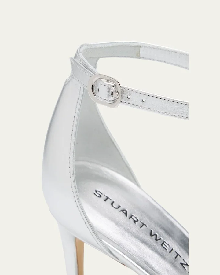 Nudist II Metallic Ankle-Strap Sandals - Image 9