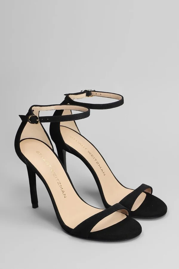 Nudist Ii Sandals In Black Suede - Image 2