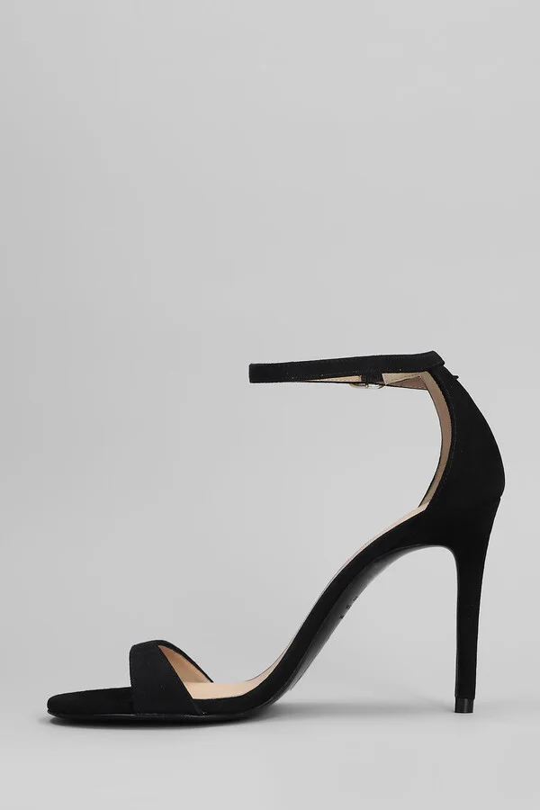 Nudist Ii Sandals In Black Suede - Image 3