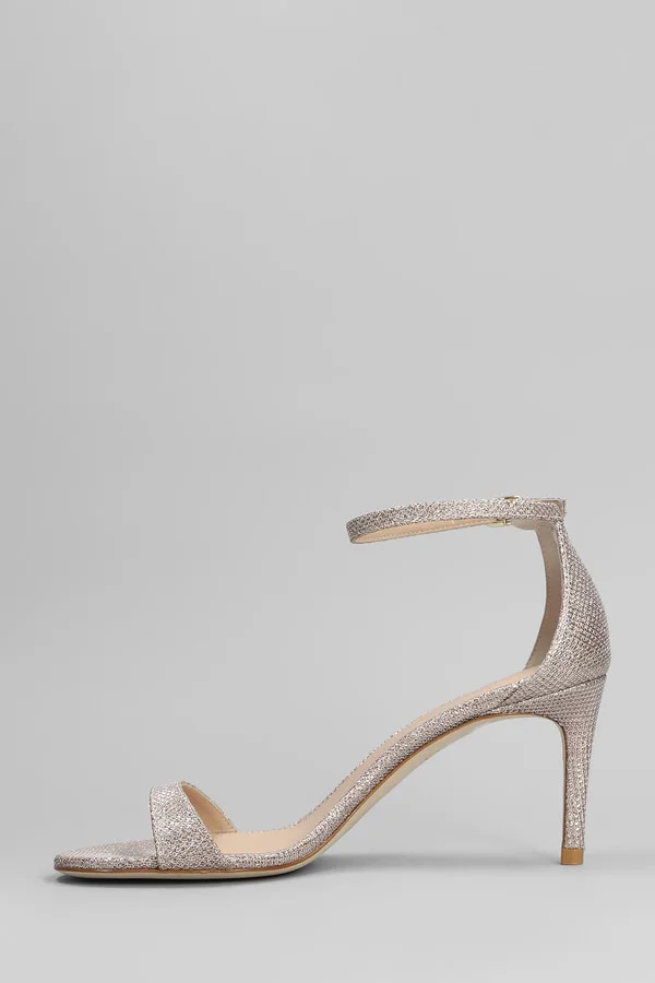 Nudist Ii Sandals In Gold Leather - Image 3