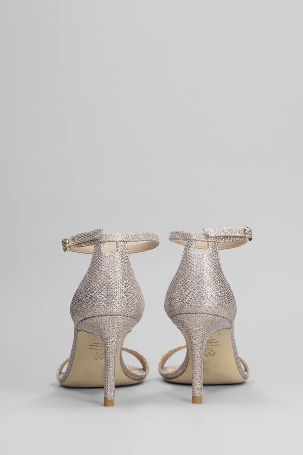 Nudist Ii Sandals In Gold Leather - Image 4