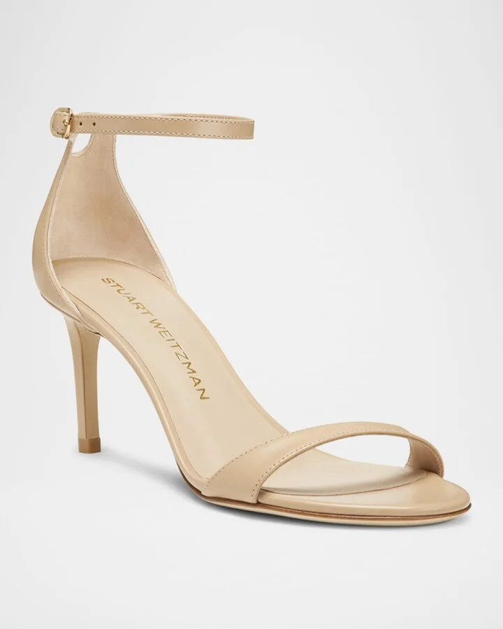 Nudist Leather Ankle-Strap Sandals - Image 11