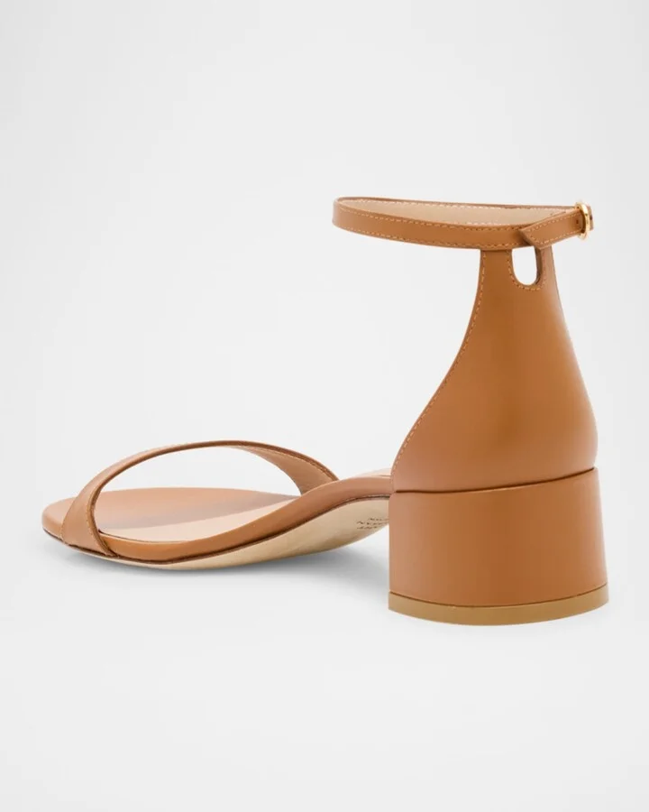 Nudist Leather Ankle-Strap Sandals - Image 3