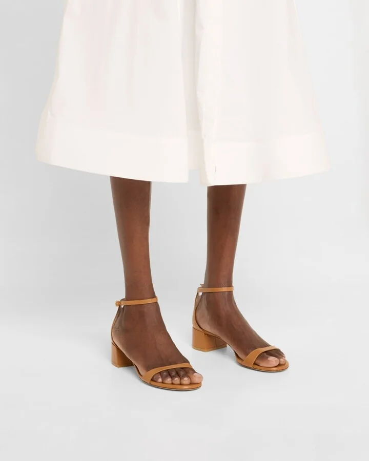 Nudist Leather Ankle-Strap Sandals - Image 4