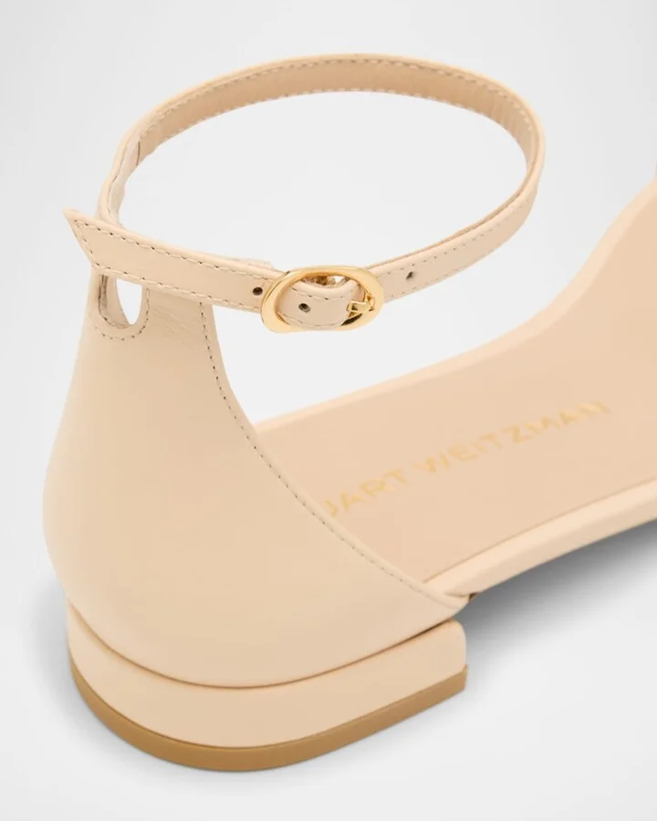 Nudist Leather Ankle-Strap Sandals - Image 2
