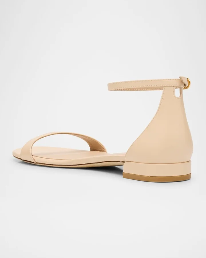 Nudist Leather Ankle-Strap Sandals - Image 4