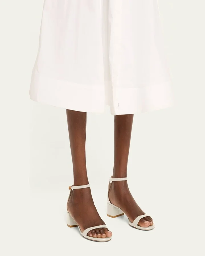 Nudist Leather Ankle-Strap Sandals - Image 5