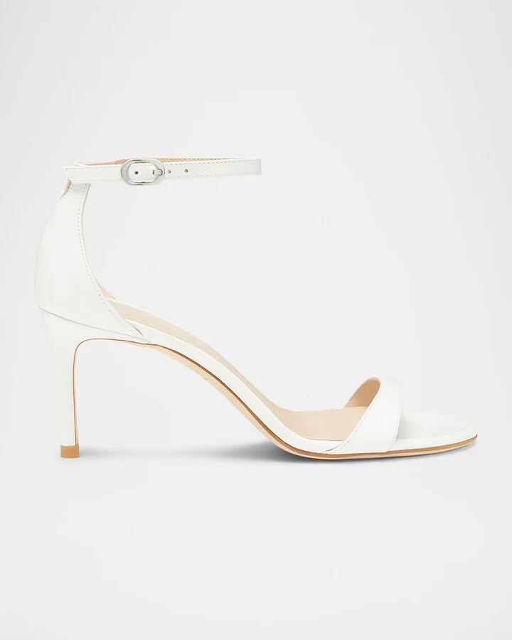 Nudist Leather Ankle-Strap Sandals