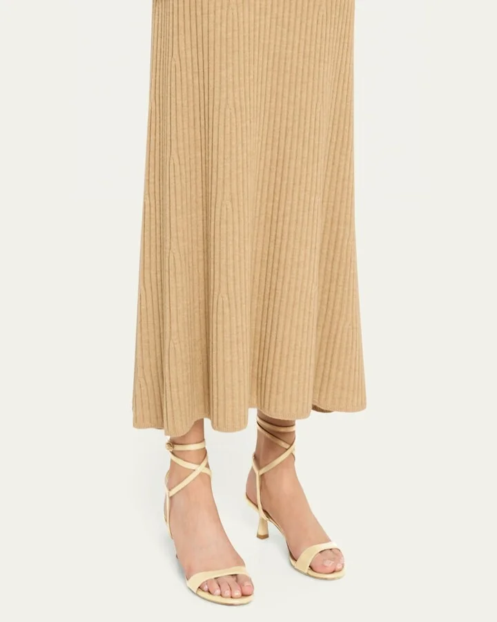Nudist Leather Ankle-Wrap Sandals - Image 3