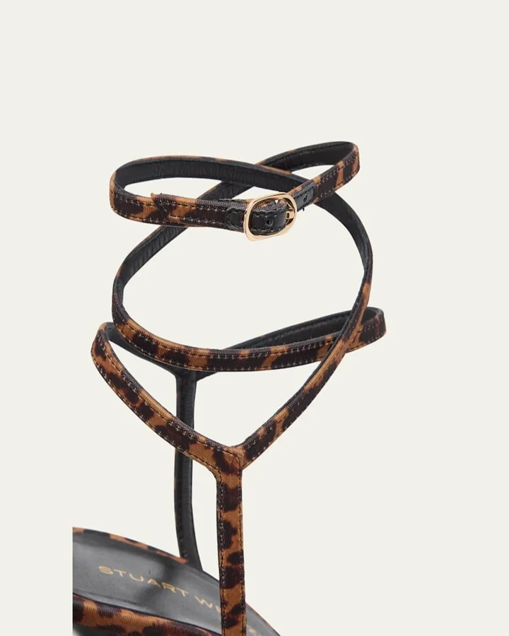 Nudist Leopard-Print Stiletto Wrap Sandals - Image 10