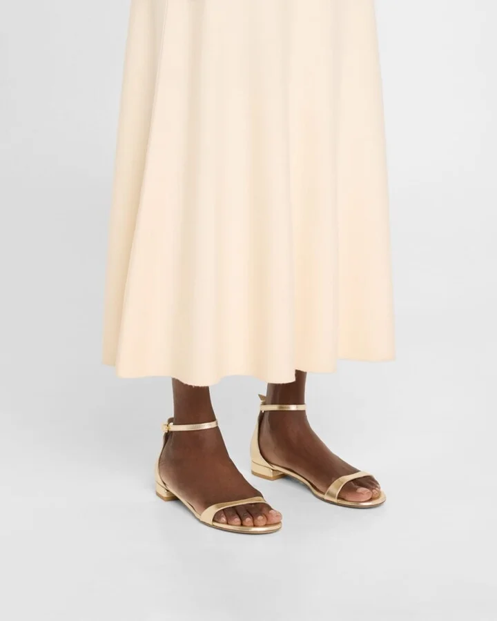 Nudist Metallic Ankle-Strap Sandals - Image 11