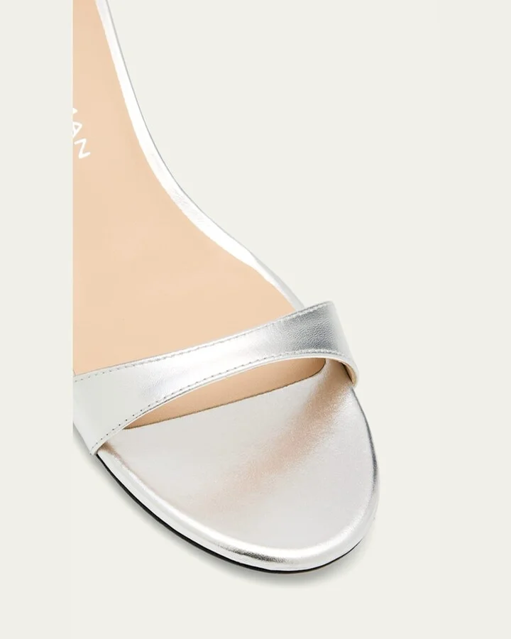 Nudist Metallic Ankle-Strap Sandals - Image 3