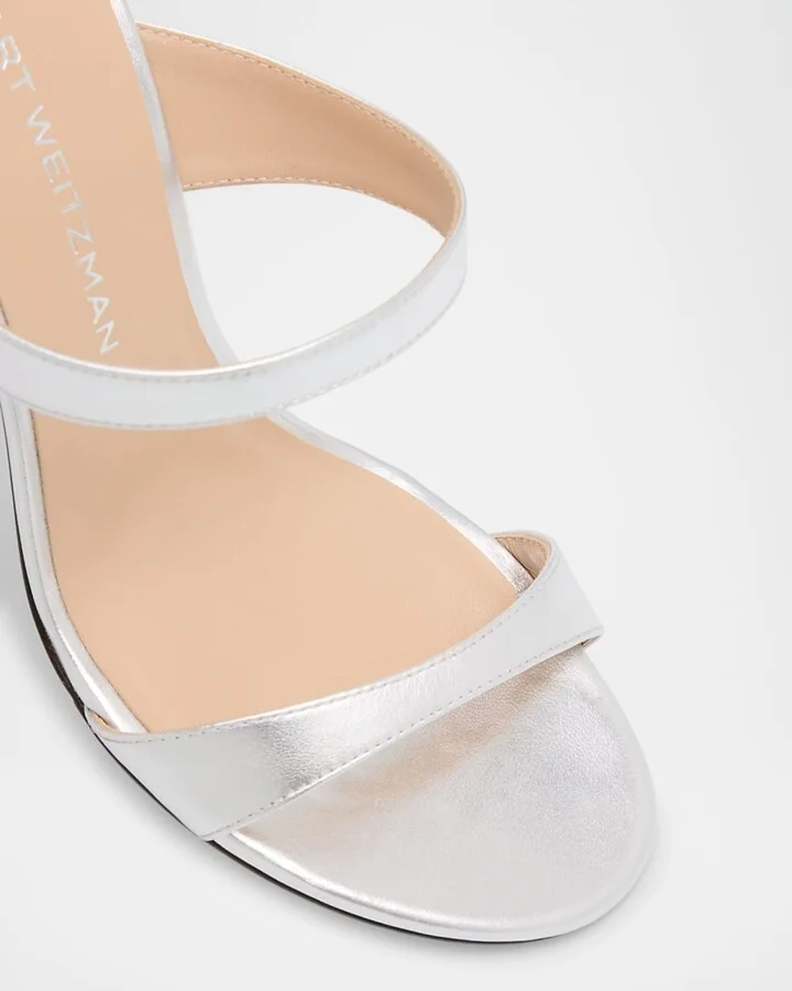 Nudist Metallic Dual-Band Slide Sandals - Image 10