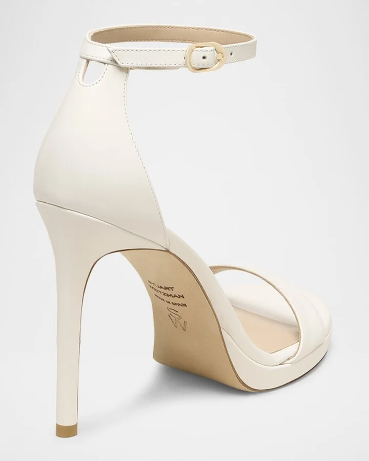 Nudist Patent Ankle-Strap Platform Sandals - Image 2