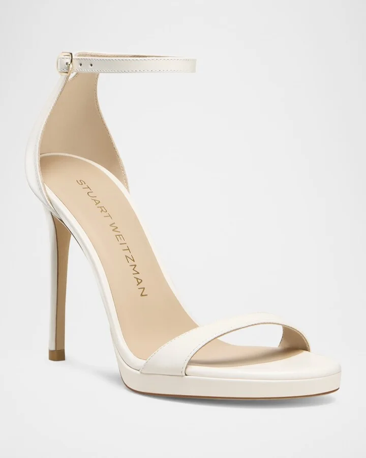 Nudist Patent Ankle-Strap Platform Sandals - Image 3