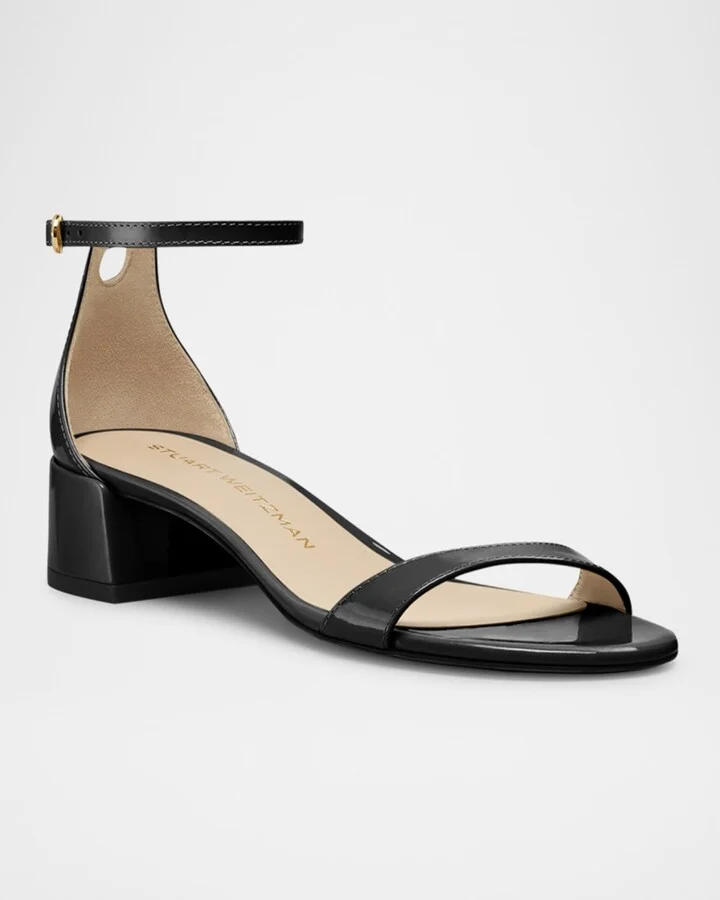 Nudist Patent Ankle-Strap Sandals - Image 2