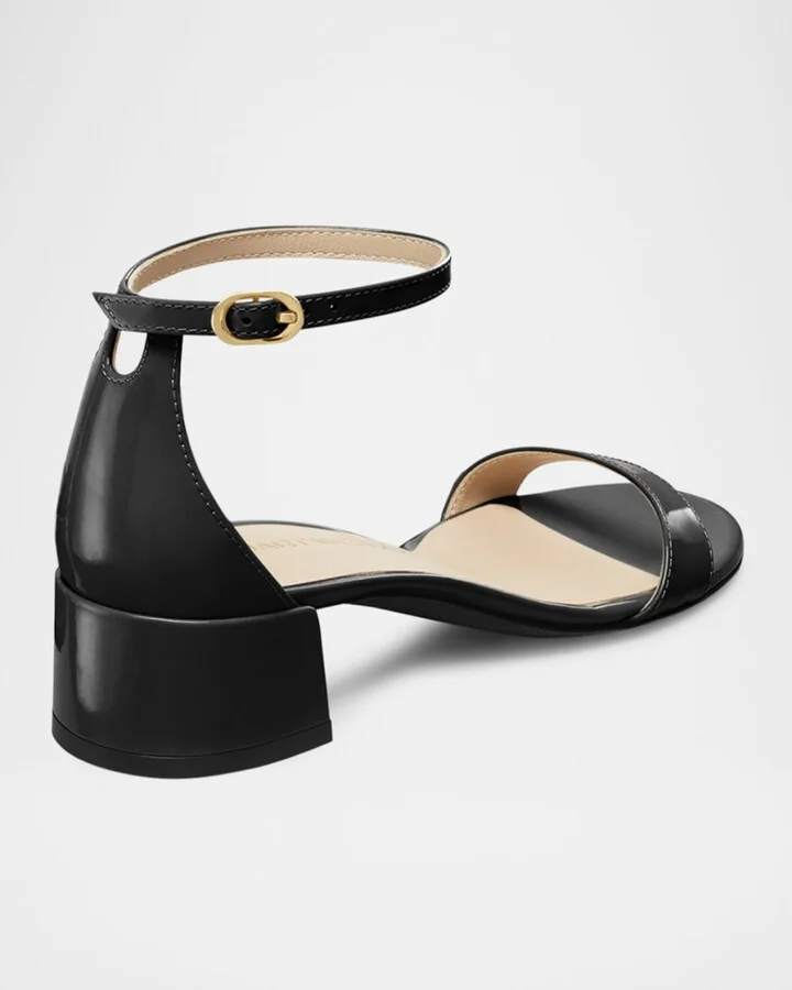 Nudist Patent Ankle-Strap Sandals - Image 6