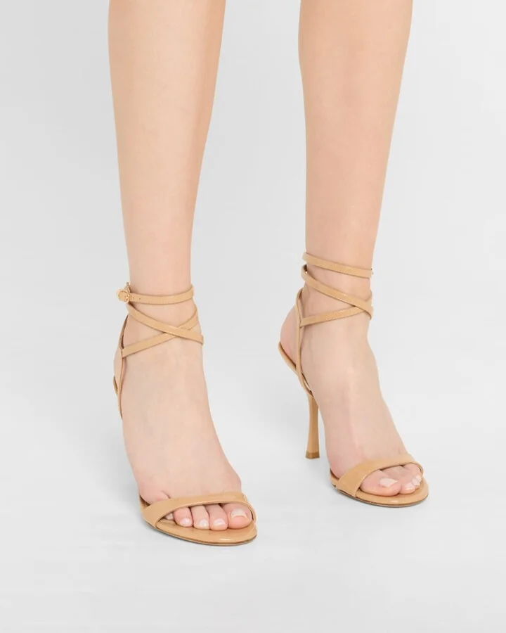 Nudist Patent Ankle-Strap Sandals - Image 10