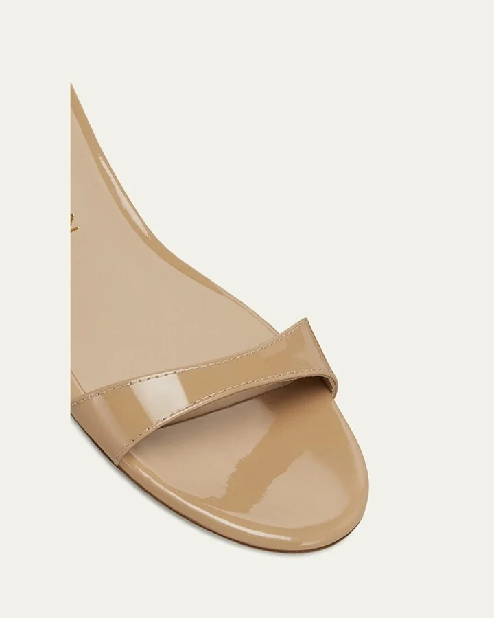 Nudist Patent Ankle-Strap Sandals - Image 3