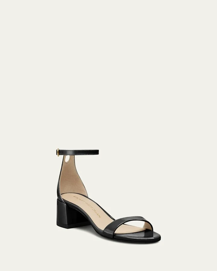 Nudist Patent Ankle-Strap Sandals - Image 6