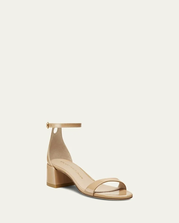 Nudist Patent Ankle-Strap Sandals - Image 11