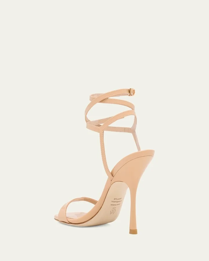 Nudist Patent Ankle-Strap Sandals - Image 4