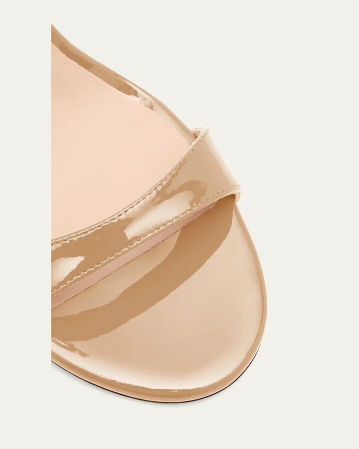 Nudist Patent Ankle-Strap Sandals - Image 5