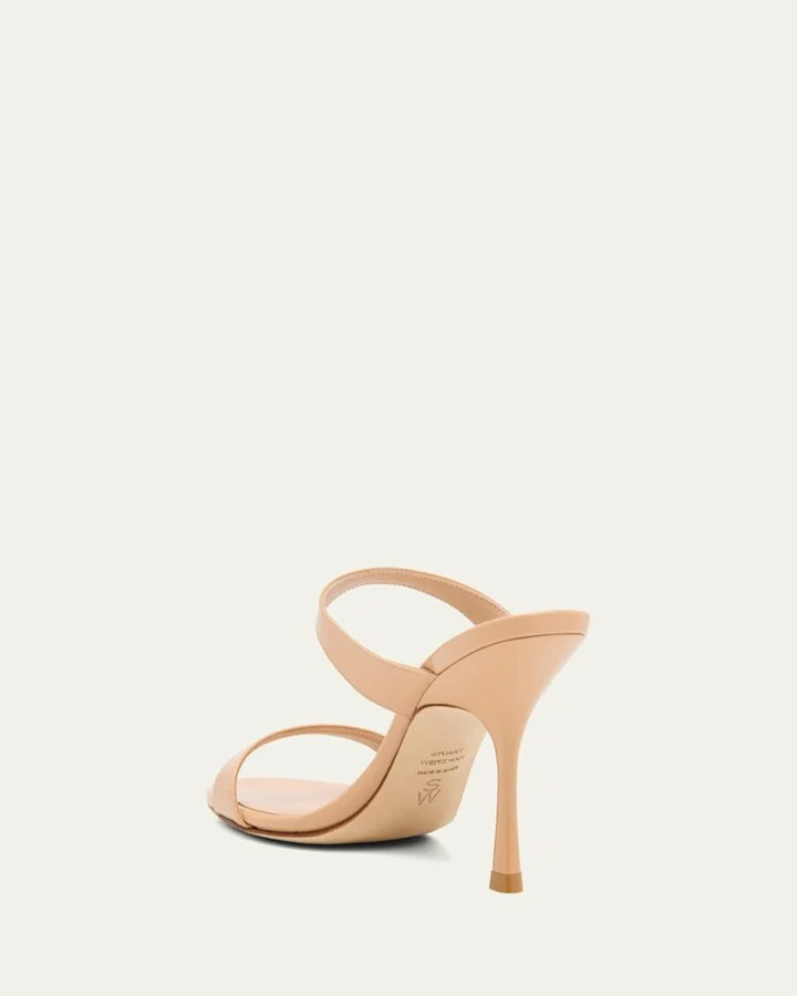 Nudist Patent Leather Dual-Strap Sandals - Image 3
