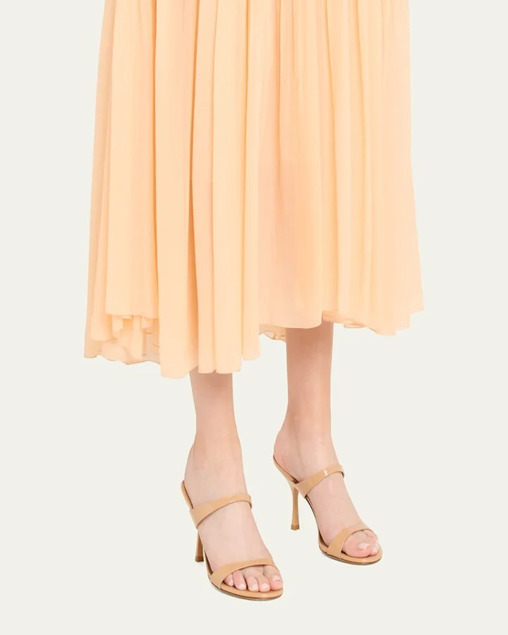 Nudist Patent Leather Dual-Strap Sandals - Image 5