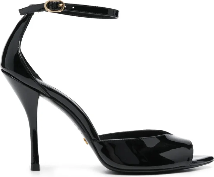 Nudist Point 100mm leather sandals