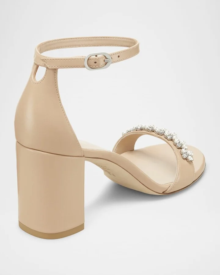 Nudist Poppy Embellished Ankle-Strap Sandals - Image 2