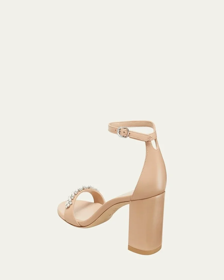 Nudist Poppy Embellished Ankle-Strap Sandals - Image 2