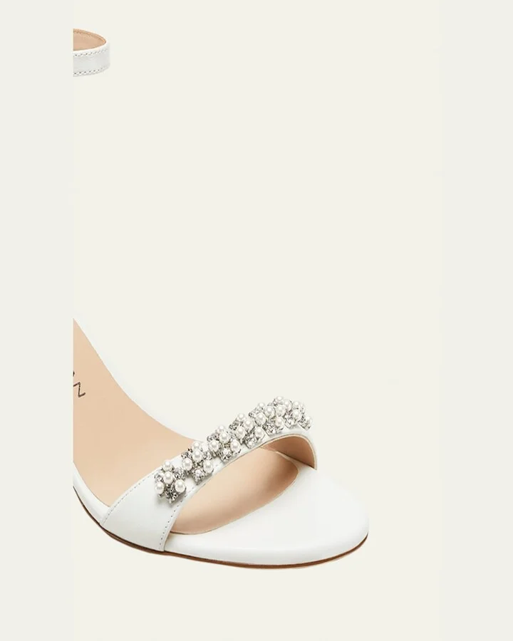 Nudist Poppy Embellished Ankle-Strap Sandals - Image 4