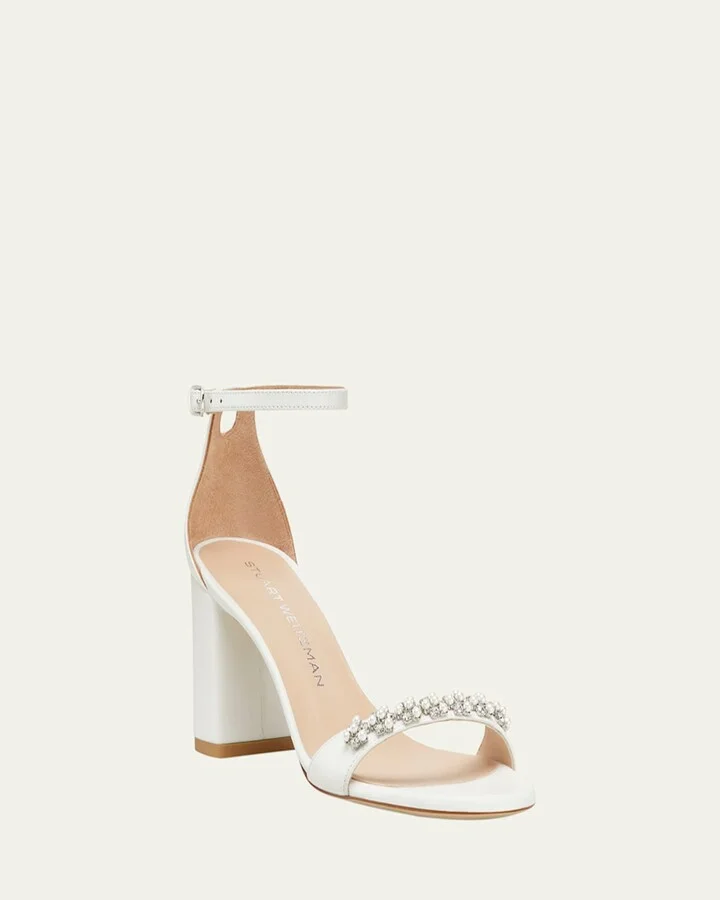 Nudist Poppy Embellished Ankle-Strap Sandals - Image 7