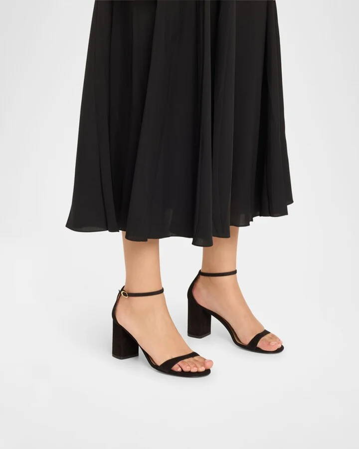 Nudist Suede Ankle-Strap Sandals - Image 5