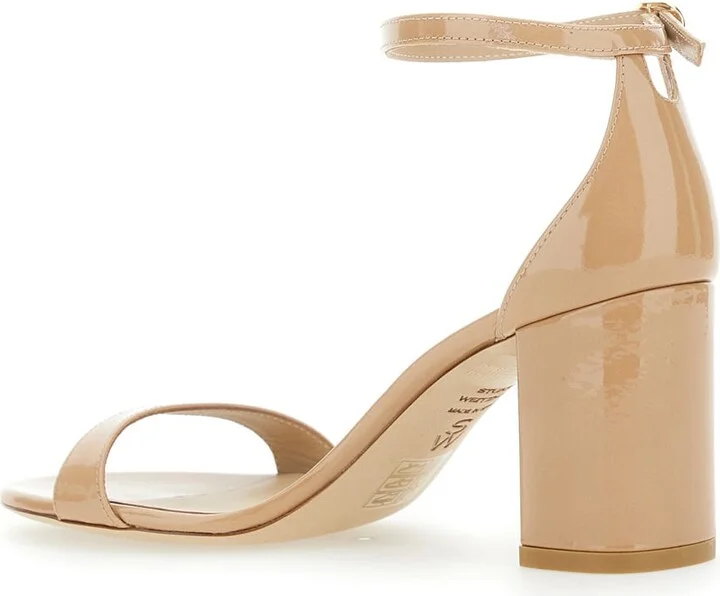 'nudistarc' Beige Sandals With High Block Heel In Leather Woman - Image 3