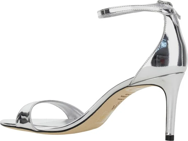 'nudistarc' Metallic Sandals With High Block Heel In Patent Leather Woman - Image 3