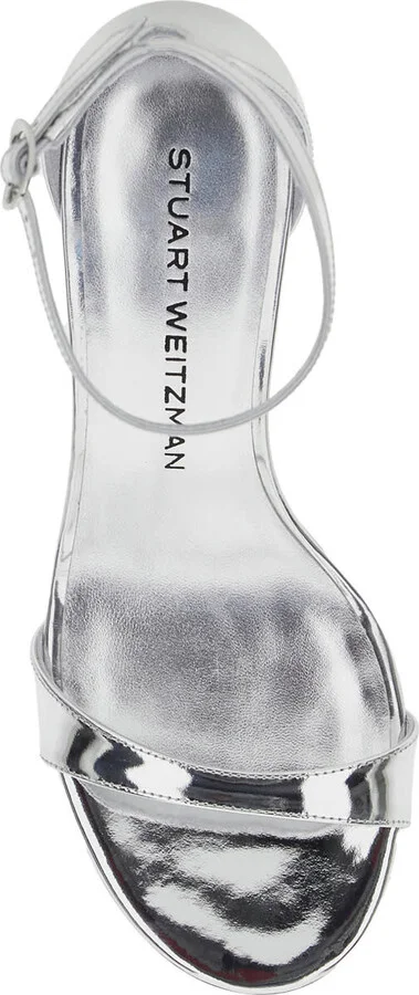'nudistarc' Metallic Sandals With High Block Heel In Patent Leather Woman - Image 4