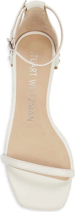 Nudistcurve Pearl-Embellished Leather Sandals - Image 5