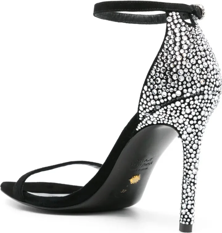 Nudistcurve Royale 100mm rhinestone-embellished sandals - Image 3